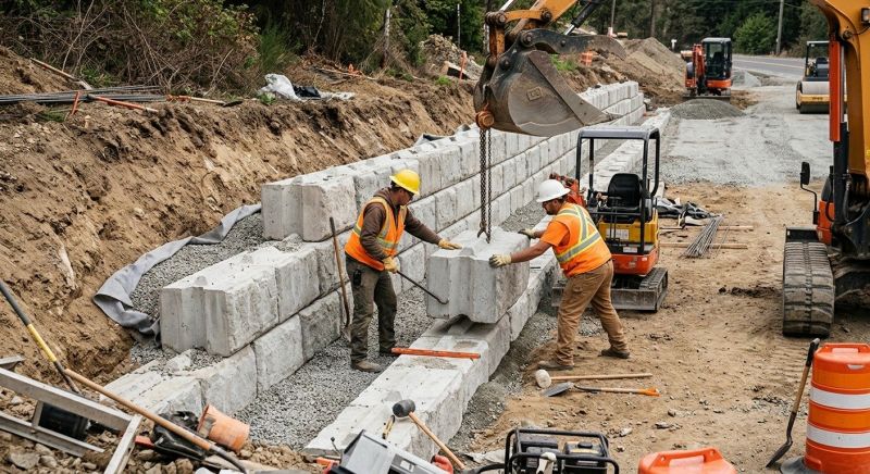 Block Wall Installation in Newtown, CT