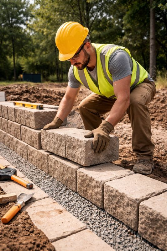 Block Wall Installation in Newtown, CT