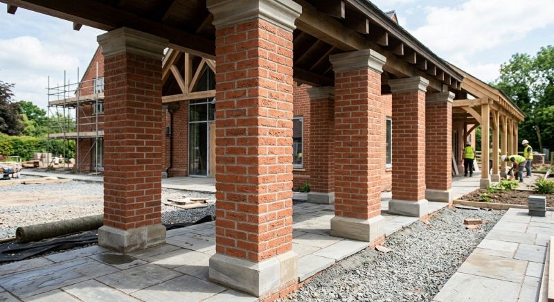 Brick Columns Installation in Hamden, CT
