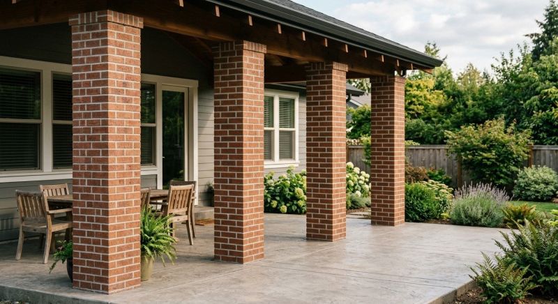 Brick Columns Installation in Hamden, CT