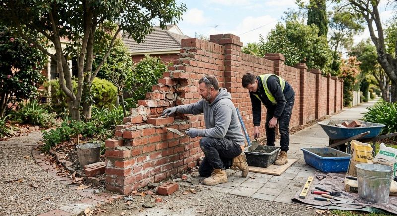 Brick Fence Repair in Hamden, CT