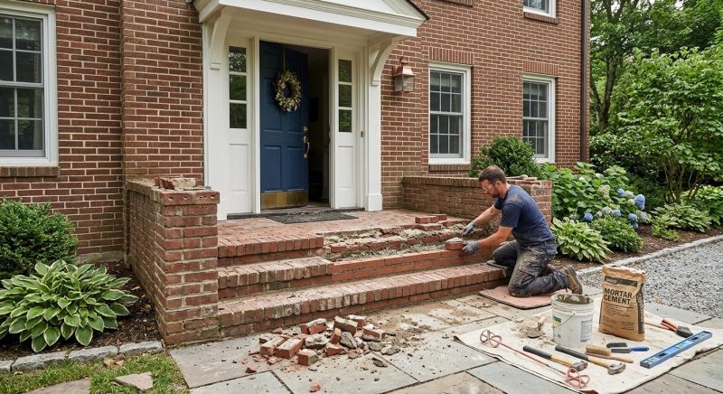 Brick Flatwork Repair in New Britain, CT