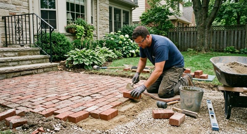 Brick Flatwork Repair in Oakville, CT
