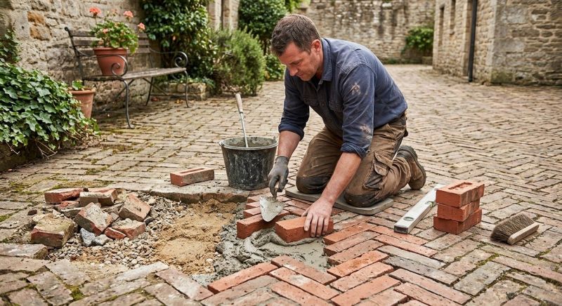 Brick Flatwork Repair in Southbury, CT