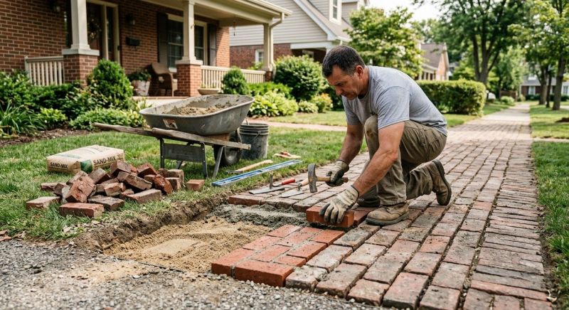 Brick Flatwork Repair in Southington, CT