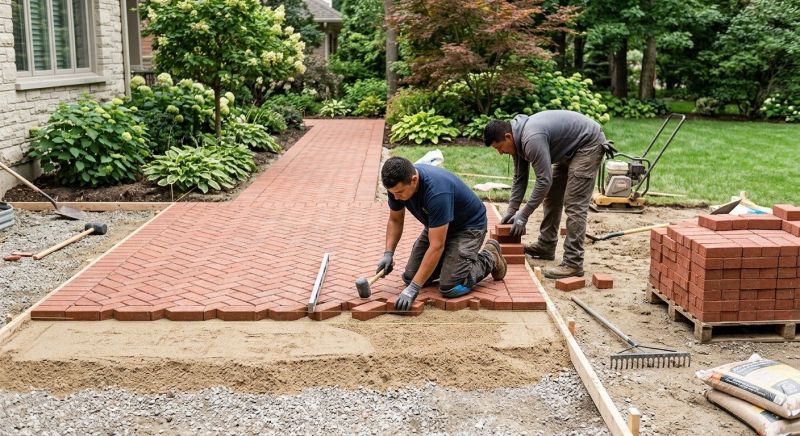 Brick Hardscape Installation in Meriden, CT