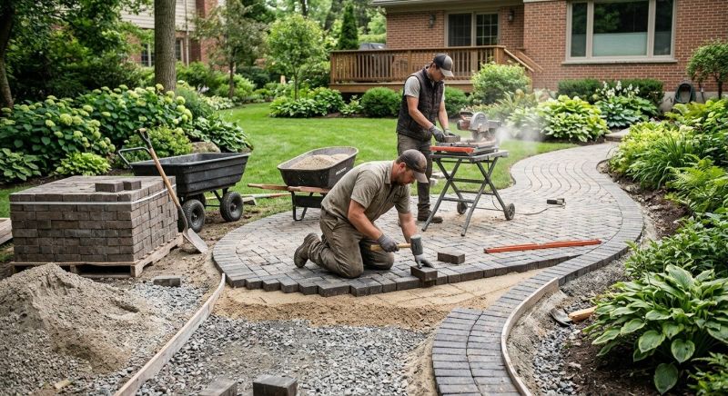 Brick Hardscape Installation in New Britain, CT