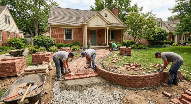 Brick Hardscaping Installation in Bethany, CT