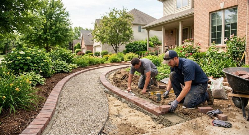 Brick Hardscaping Installation in East Berlin, CT