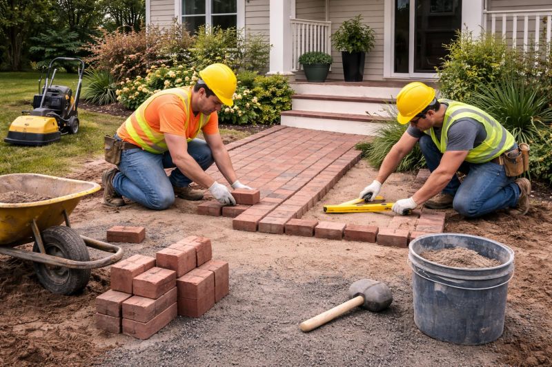 Brick Hardscaping Installation in Oxford, CT