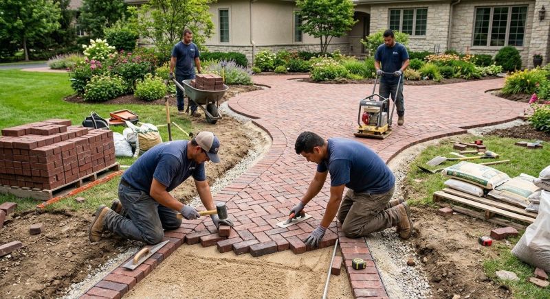 Brick Landscaping Service in Redding, CT
