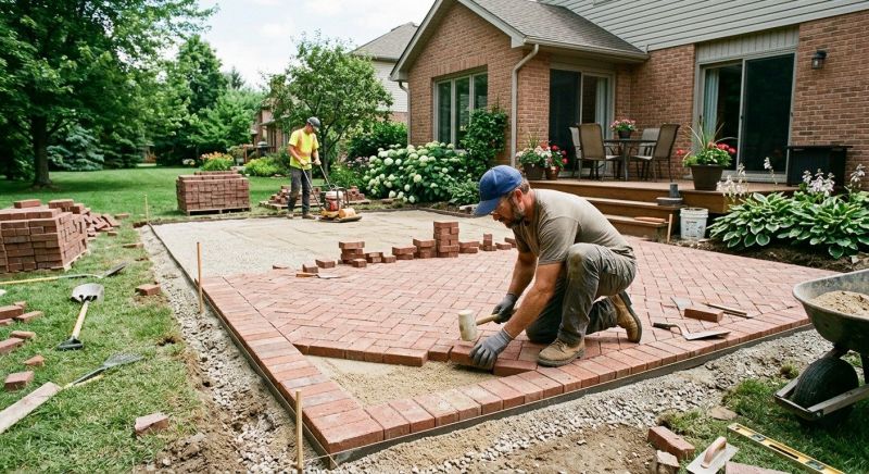 Brick Patio Installation in Hamden, CT