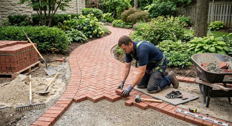 Brick Paving Installation in Cheshire, CT