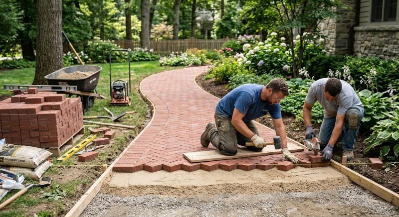 Brick Paving Installation in Cromwell, CT
