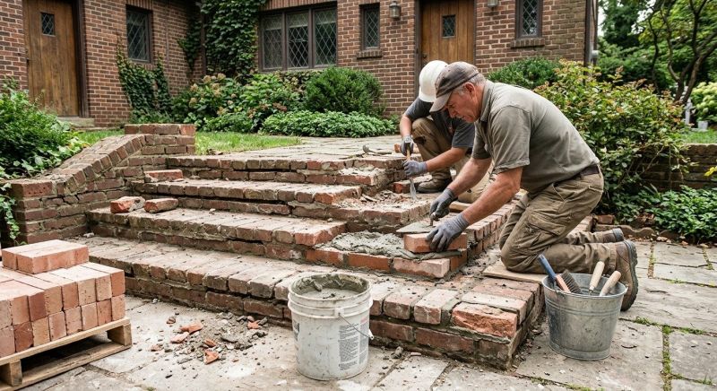 Brick Stairs Repair in Watertown, CT