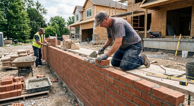 Brick Wall Installation in Bethany, CT