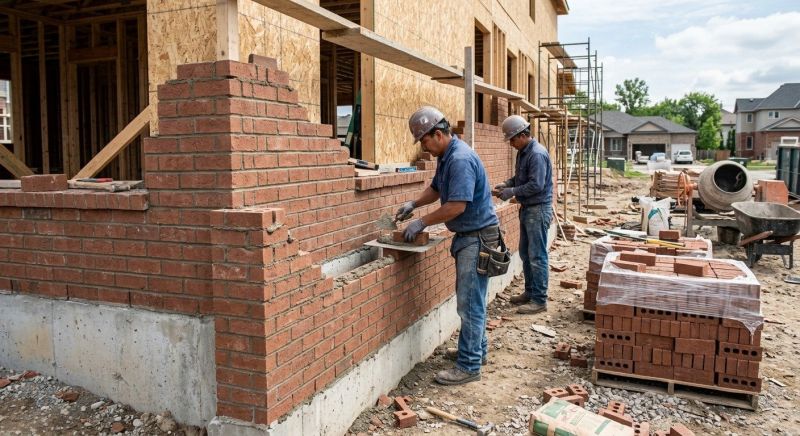 Brick Wall Installation in Derby, CT