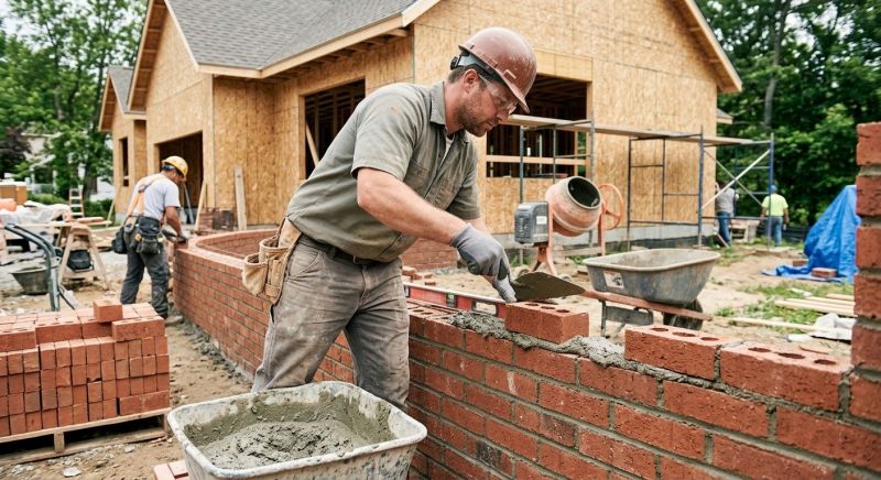 Brick Wall Installation in Sandy Hook, CT