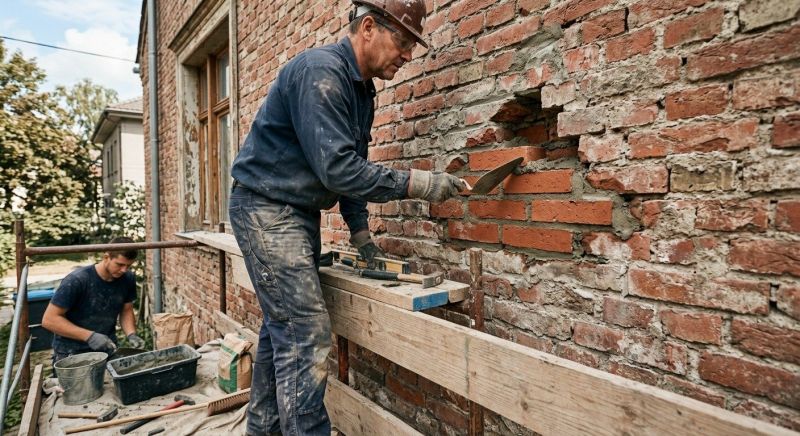 Brick Wall Repair in Newtown, CT