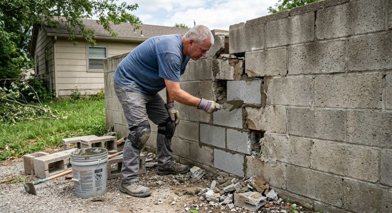 Concrete Block Repair in Branford, CT