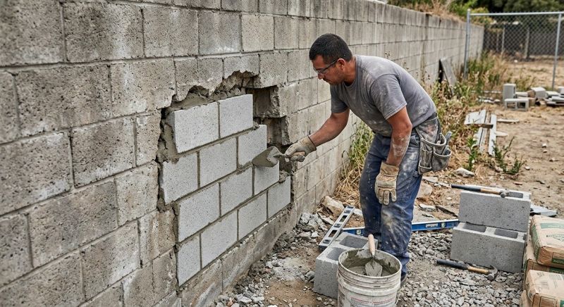 Concrete Block Repair in Bridgeport, CT