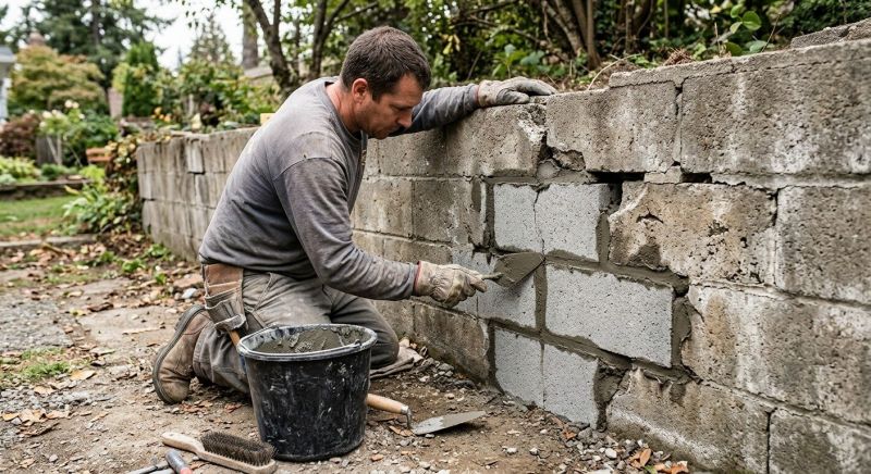 Concrete Block Repair in Meriden, CT