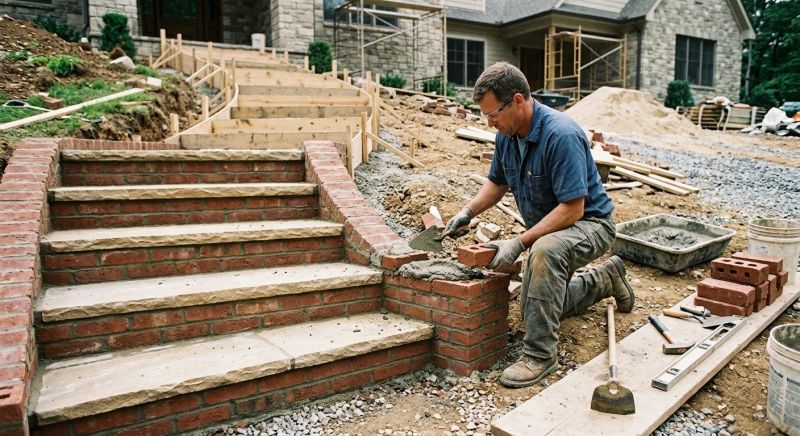 Masonry Steps Installation in Hamden, CT