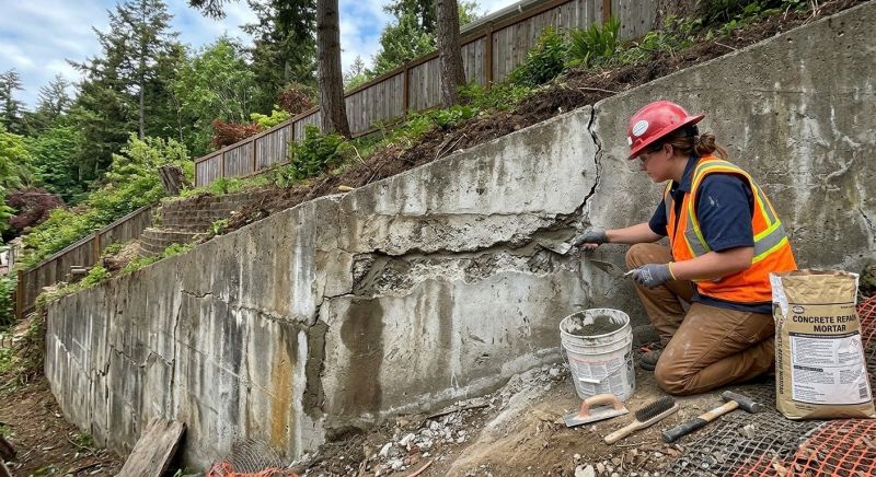 Retaining Wall Repair in Haddam, CT