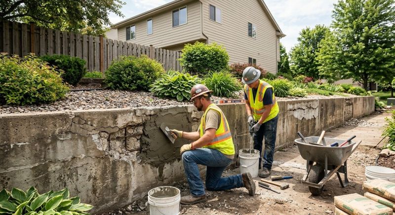 Retaining Wall Repair in Higganum, CT