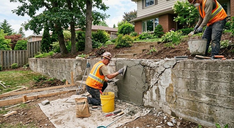 Retaining Wall Repair in New Britain, CT