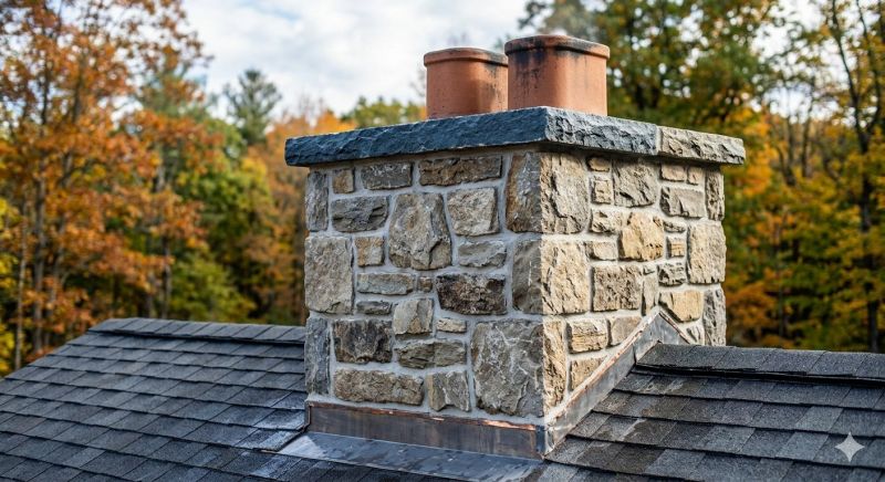 Stone Chimney Installation in Naugatuck, CT