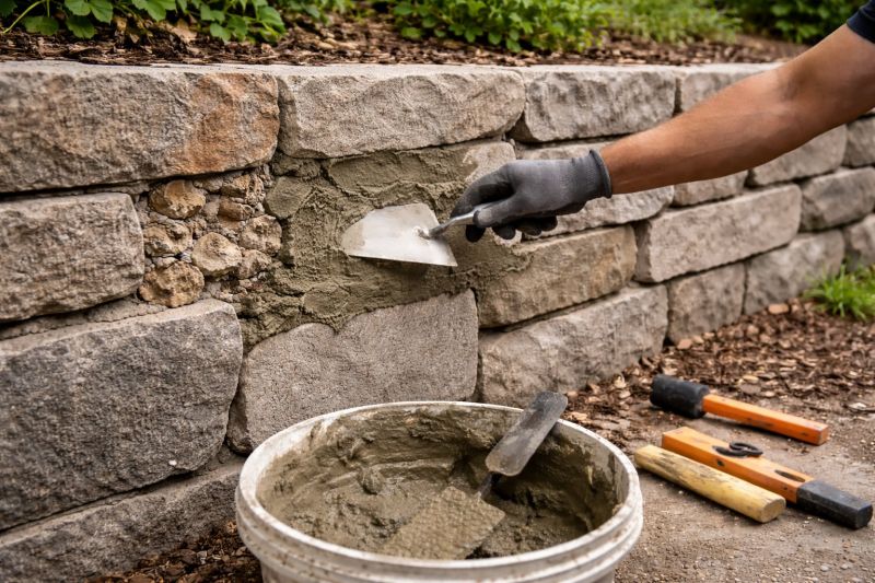 Stone Wall Repair in Hamden, CT