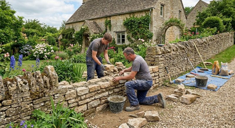 Stone Wall Repair in Northfield, CT