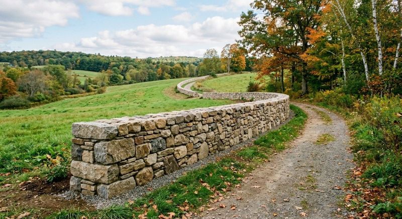 Stone Wall Replacement in Hamden, CT